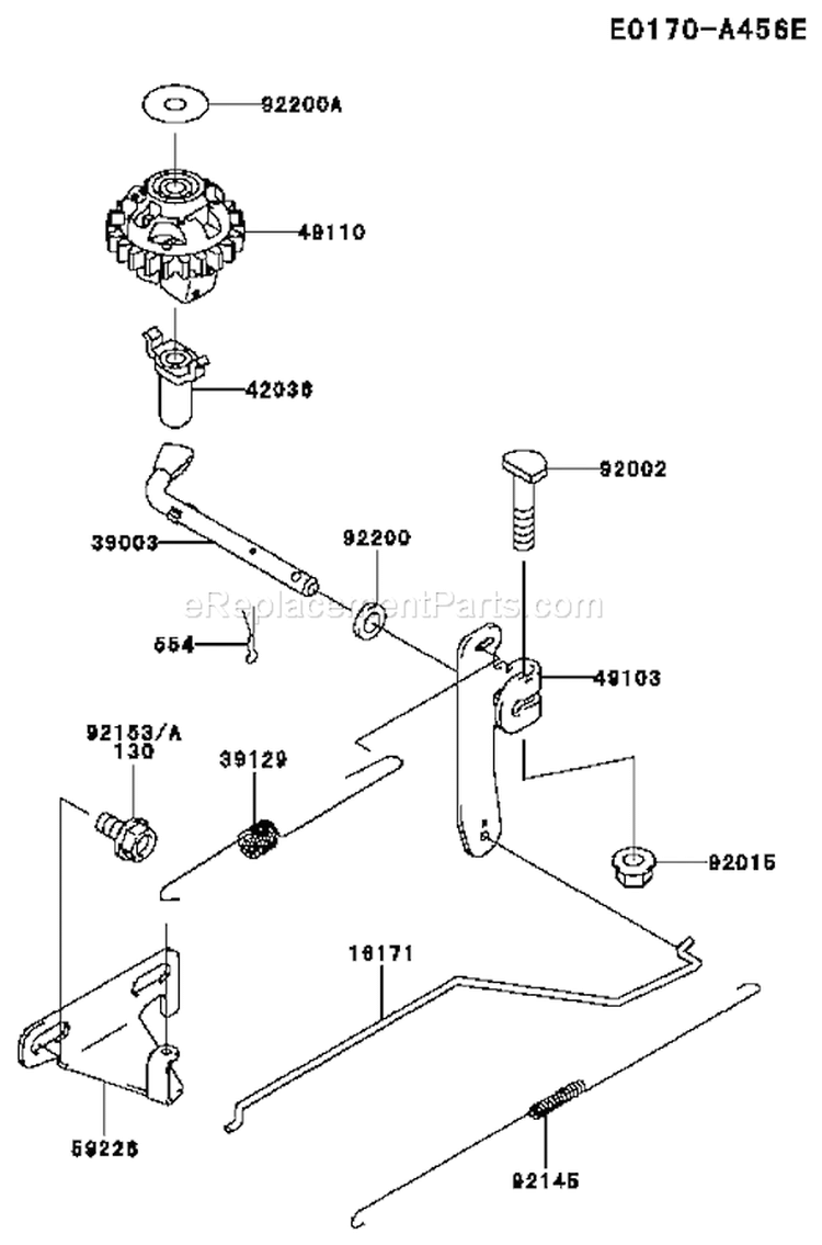 Page C Diagram and Parts List for FJ180V BS16 Kawasaki Engine