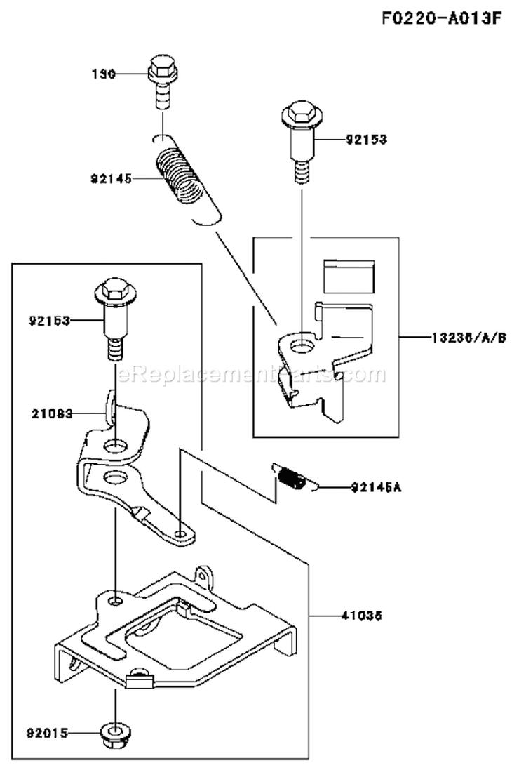 Page B Diagram and Parts List for FJ180V BS18 Kawasaki Engine