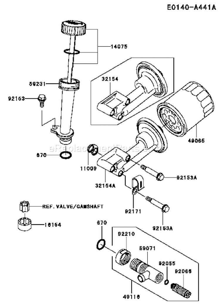 Page I Diagram and Parts List for FJ180V BS26 Kawasaki Engine
