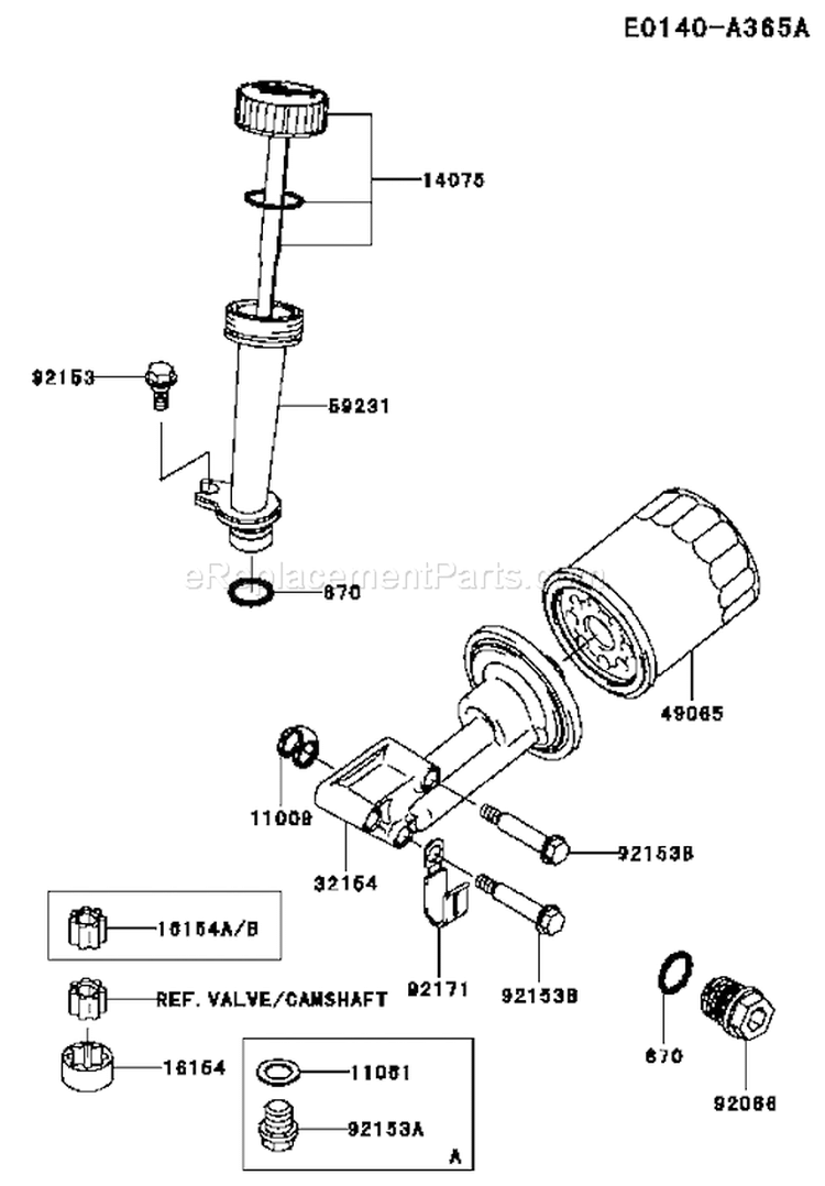 Page I Diagram and Parts List for FJ180V AS10 Kawasaki Engine