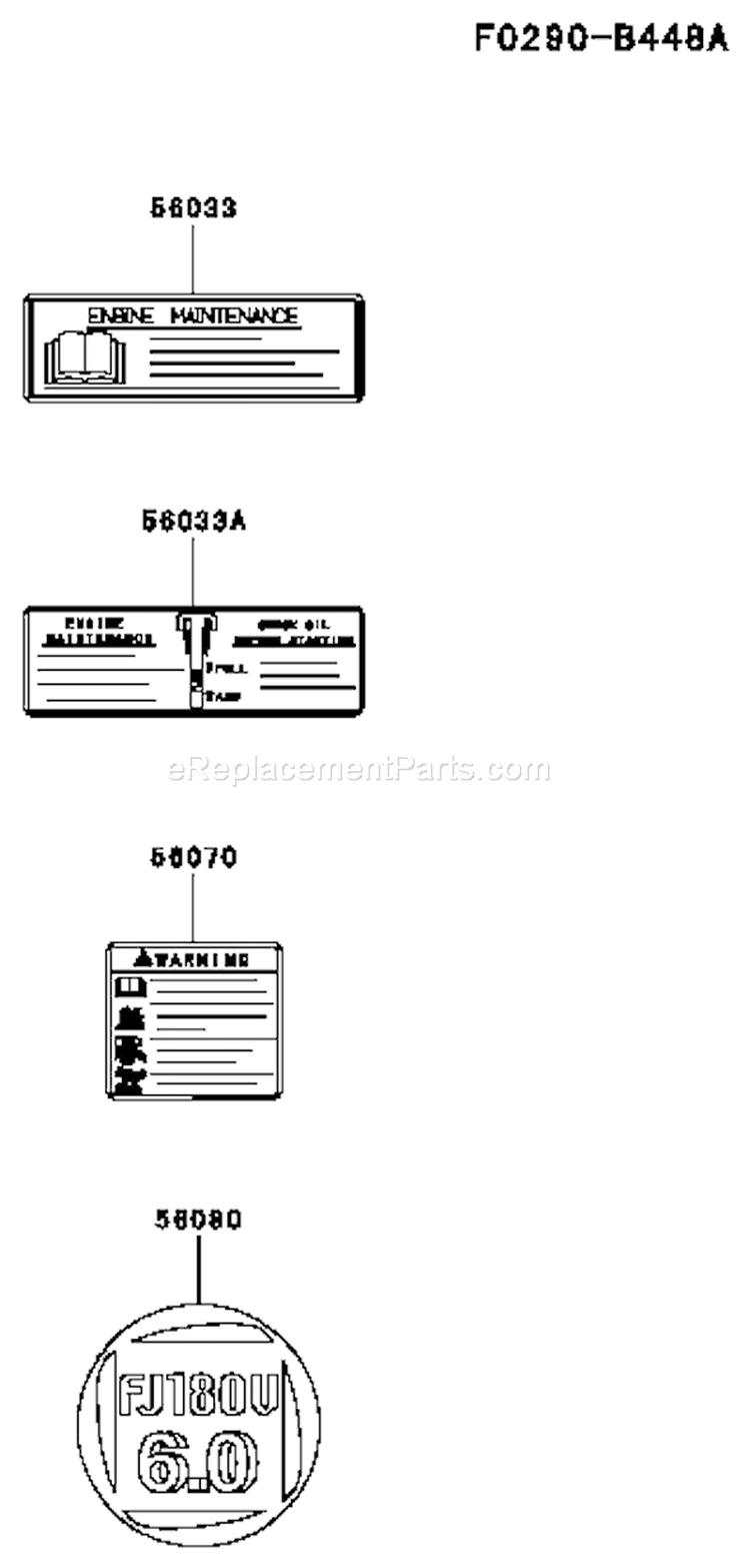 Page I Diagram and Parts List for FJ180V CS18 Kawasaki Engine