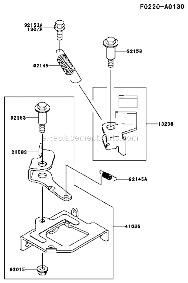 Page B Diagram and Parts List for FJ180V CS00 Kawasaki Engine