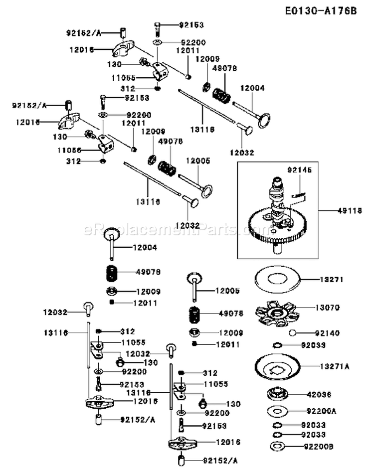 Page L Diagram and Parts List for FR651V AS00 Kawasaki Engine