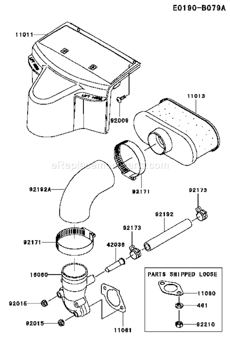 Page A Diagram and Parts List for FR651V AS00 Kawasaki Engine