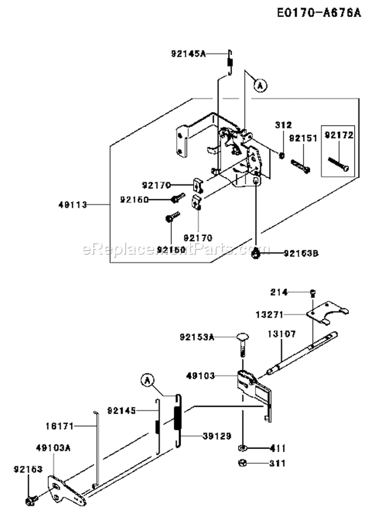 Page C Diagram and Parts List for FX730V AS00 Kawasaki Engine