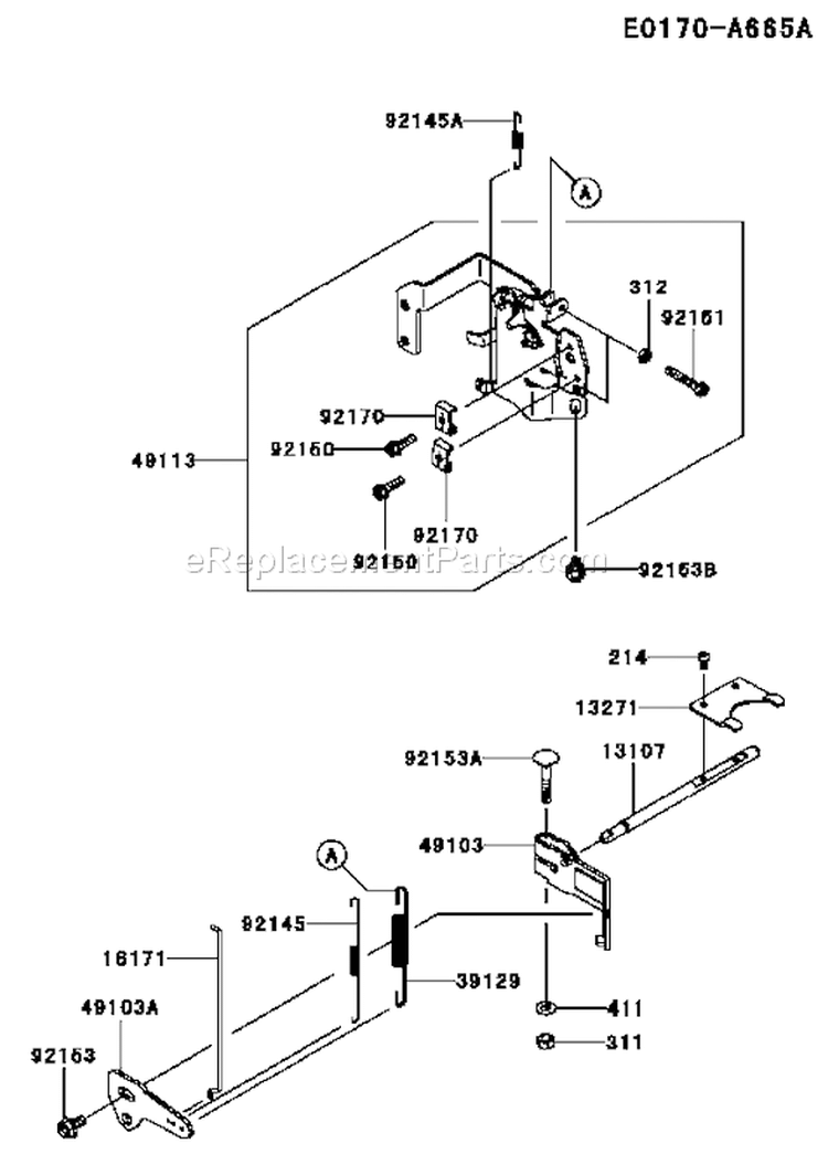 Page C Diagram and Parts List for FX730V AS04 Kawasaki Engine