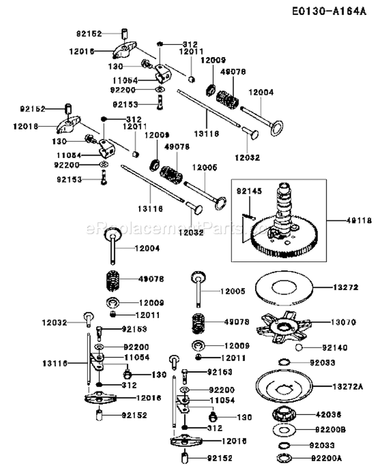 Page L Diagram and Parts List for FX751V AS00 Kawasaki Engine