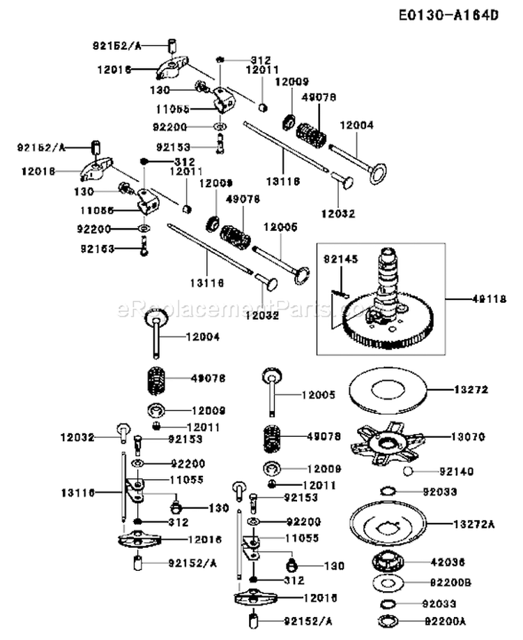 Page L Diagram and Parts List for FX801V BS05 Kawasaki Engine