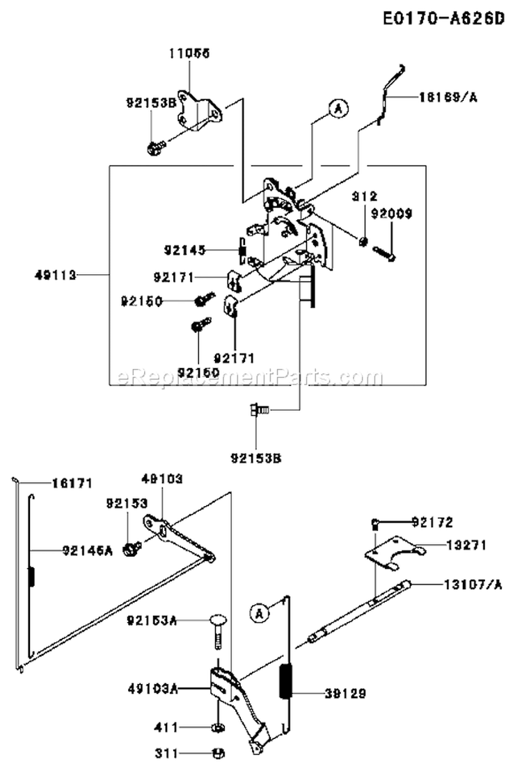 Page C Diagram and Parts List for FX801V BS05 Kawasaki Engine