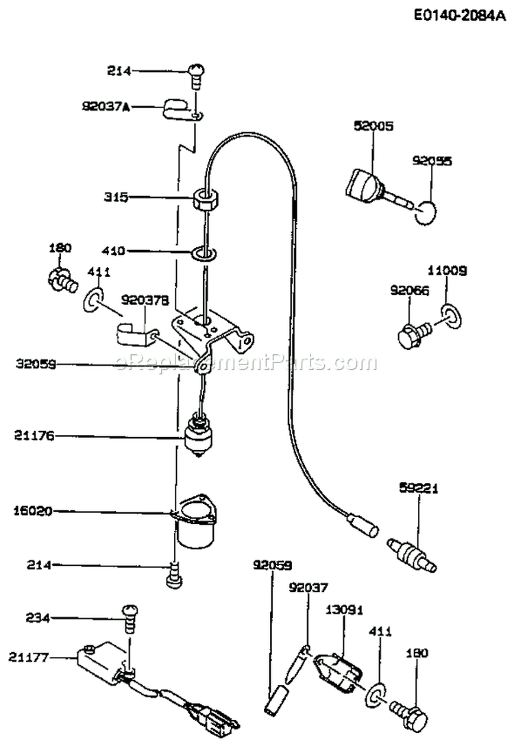 Page I Diagram and Parts List for FZ340G CS00 Kawasaki Engine