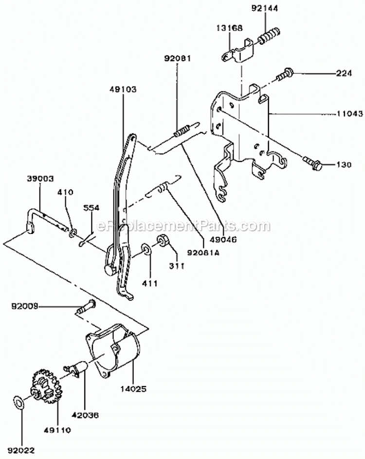 Control-Equipment Diagram and Parts List for GA2300A-S00  Kawasaki Generator