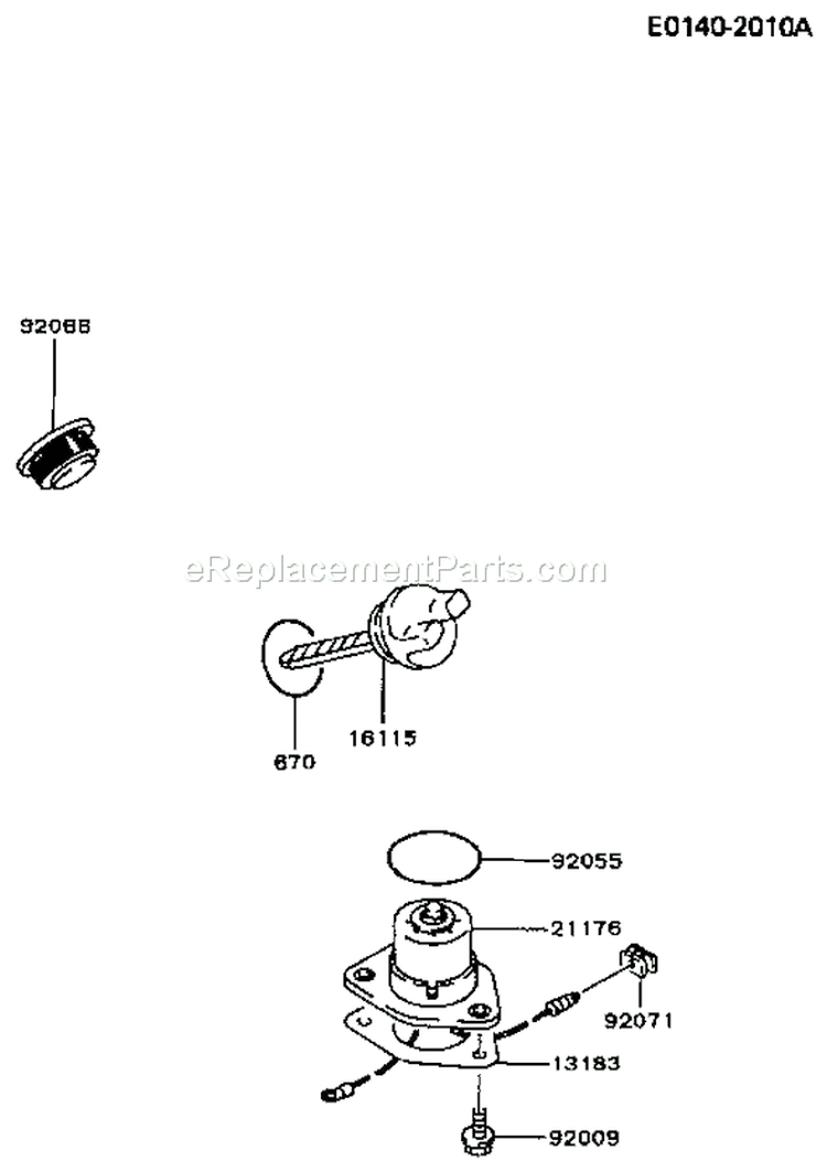 Page L Diagram and Parts List for GD700A AS01 Kawasaki Generator