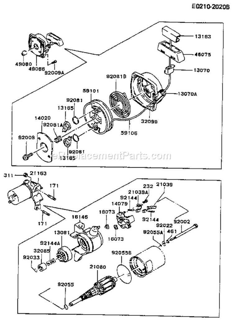 Page N Diagram and Parts List for GD700A AS01 Kawasaki Generator