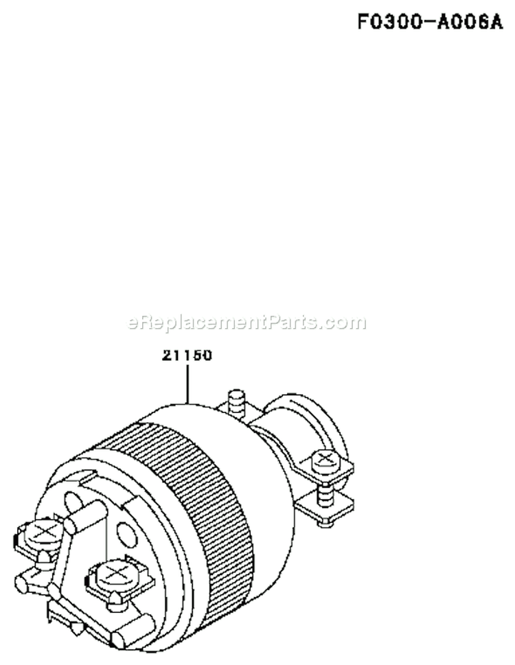 Page O Diagram and Parts List for GE2200A DS01 Kawasaki Generator