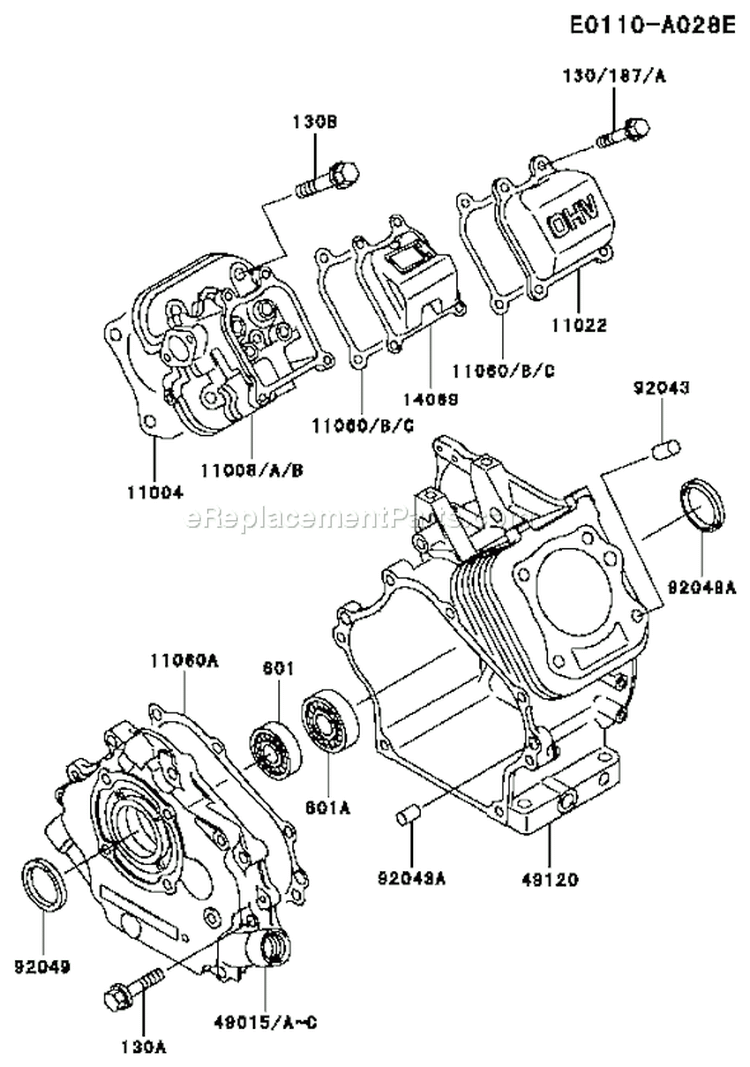 Page F Diagram and Parts List for GE2200A DS01 Kawasaki Generator