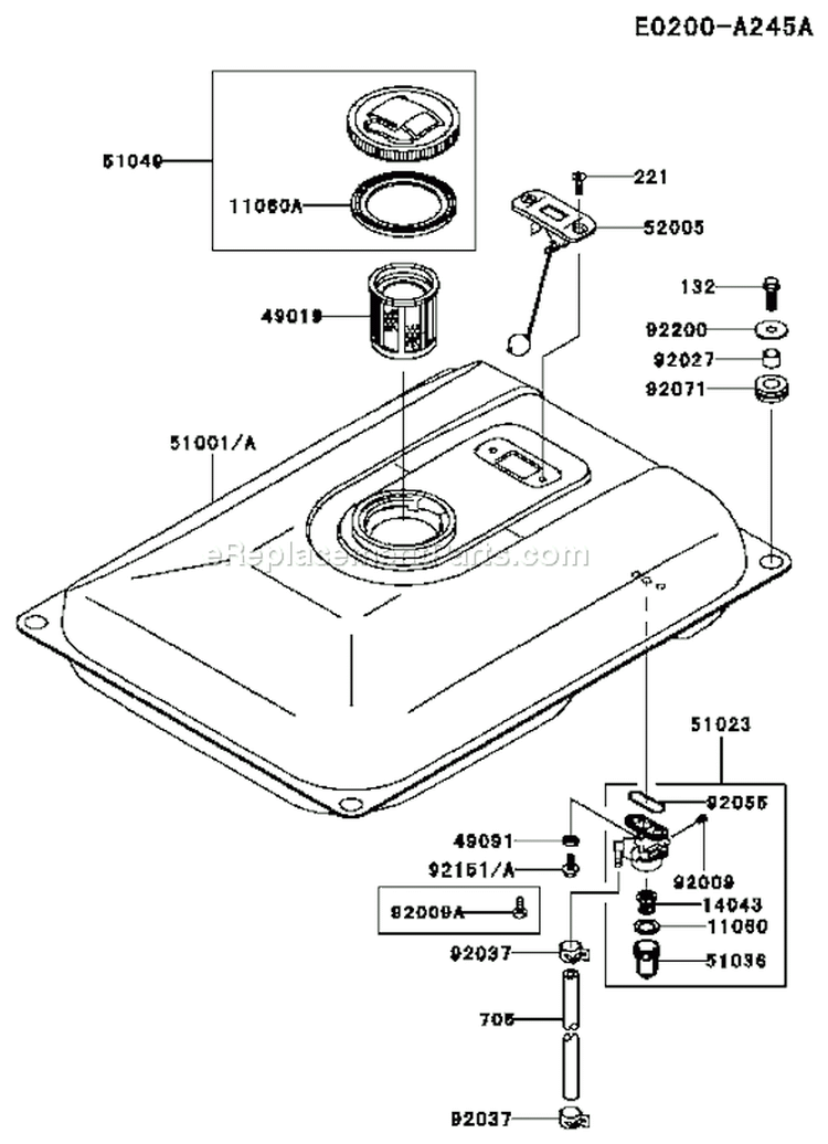 Page I Diagram and Parts List for GE2200A DS01 Kawasaki Generator