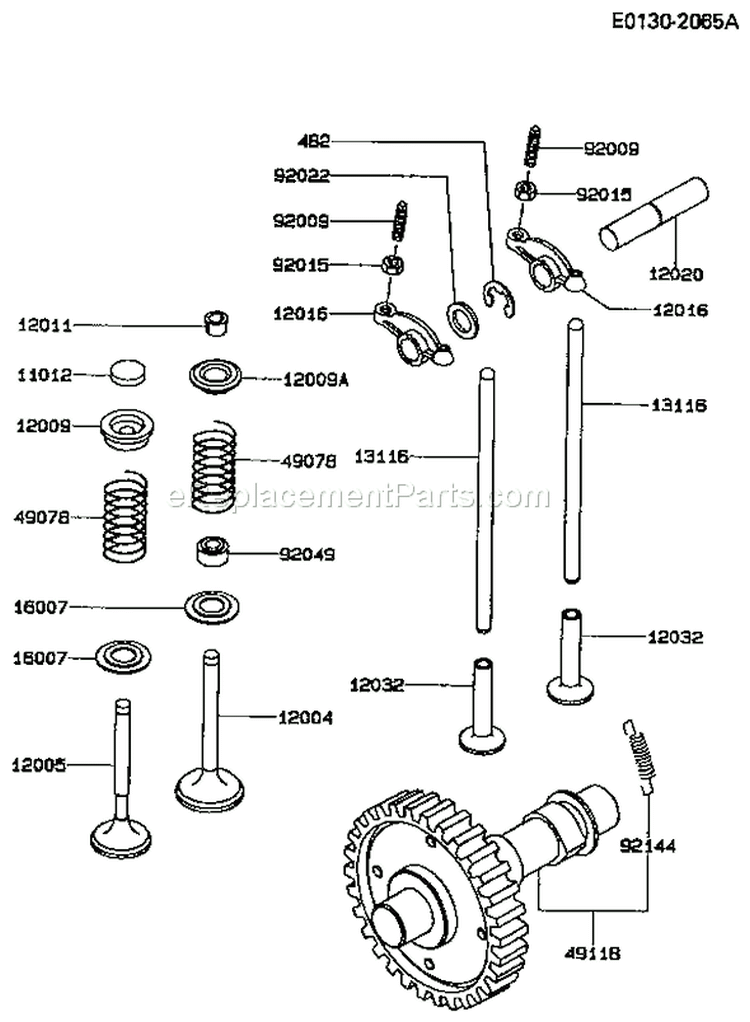Page P Diagram and Parts List for GE4000A AS00 Kawasaki Generator