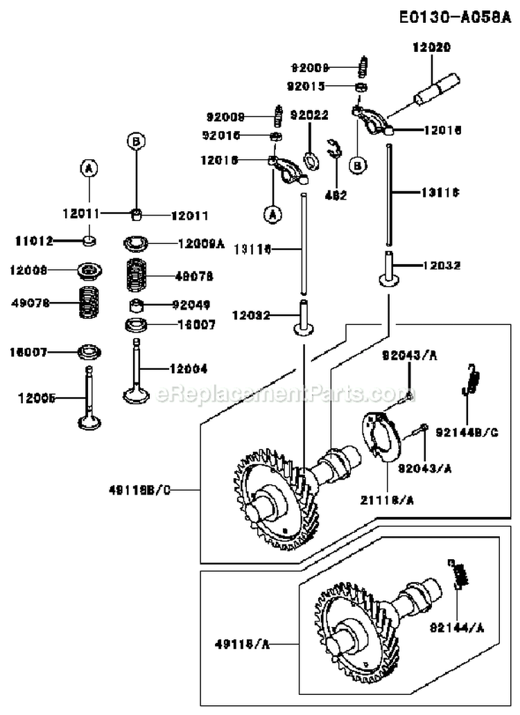 Page O Diagram and Parts List for GE4300A CS01 Kawasaki Generator