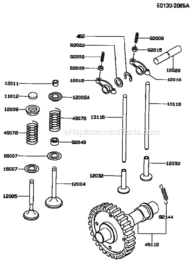 Page P Diagram and Parts List for GE4500A AS00 Kawasaki Generator
