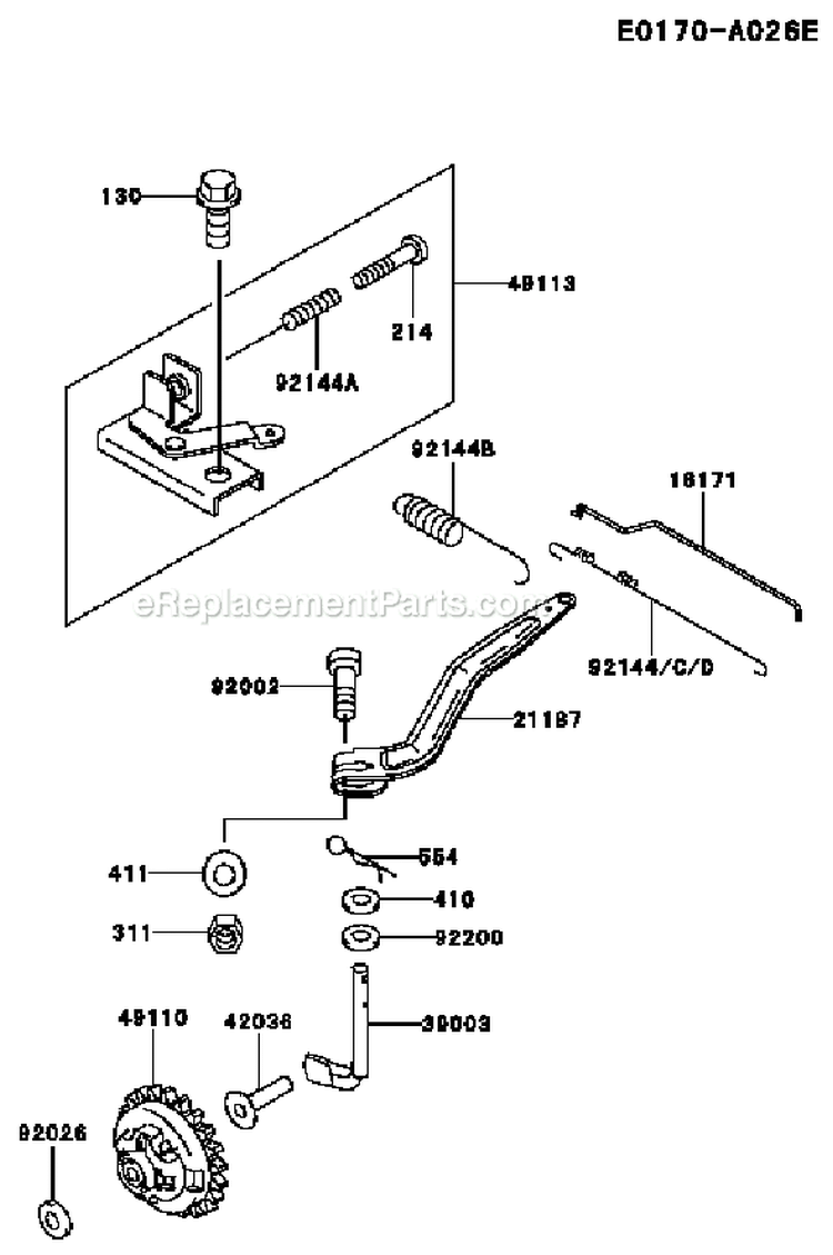 Page C Diagram and Parts List for GER30A AS01 Kawasaki Generator