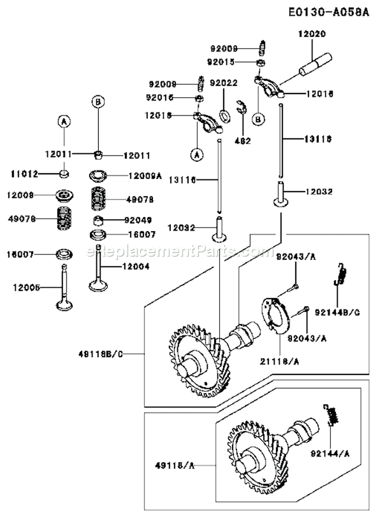 Page O Diagram and Parts List for GER30A BS01 Kawasaki Generator