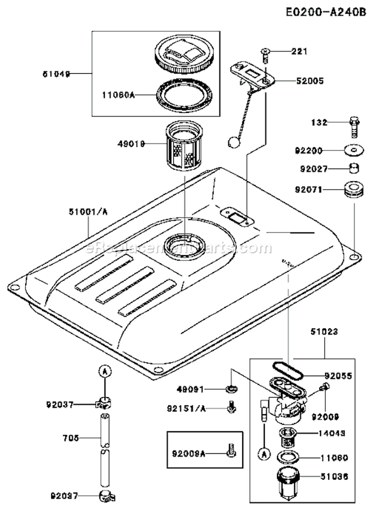 Page I Diagram and Parts List for GER30A BS01 Kawasaki Generator