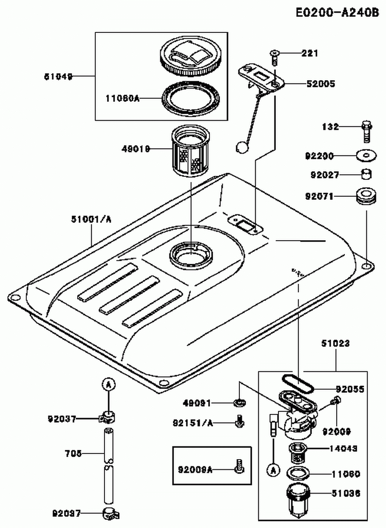 Page I Diagram and Parts List for GE4300A BS01 Kawasaki Generator