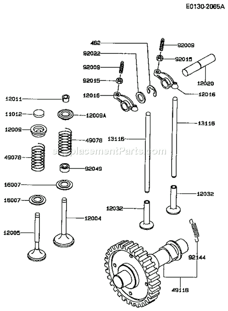 Page P Diagram and Parts List for GER50A BS00 Kawasaki Generator