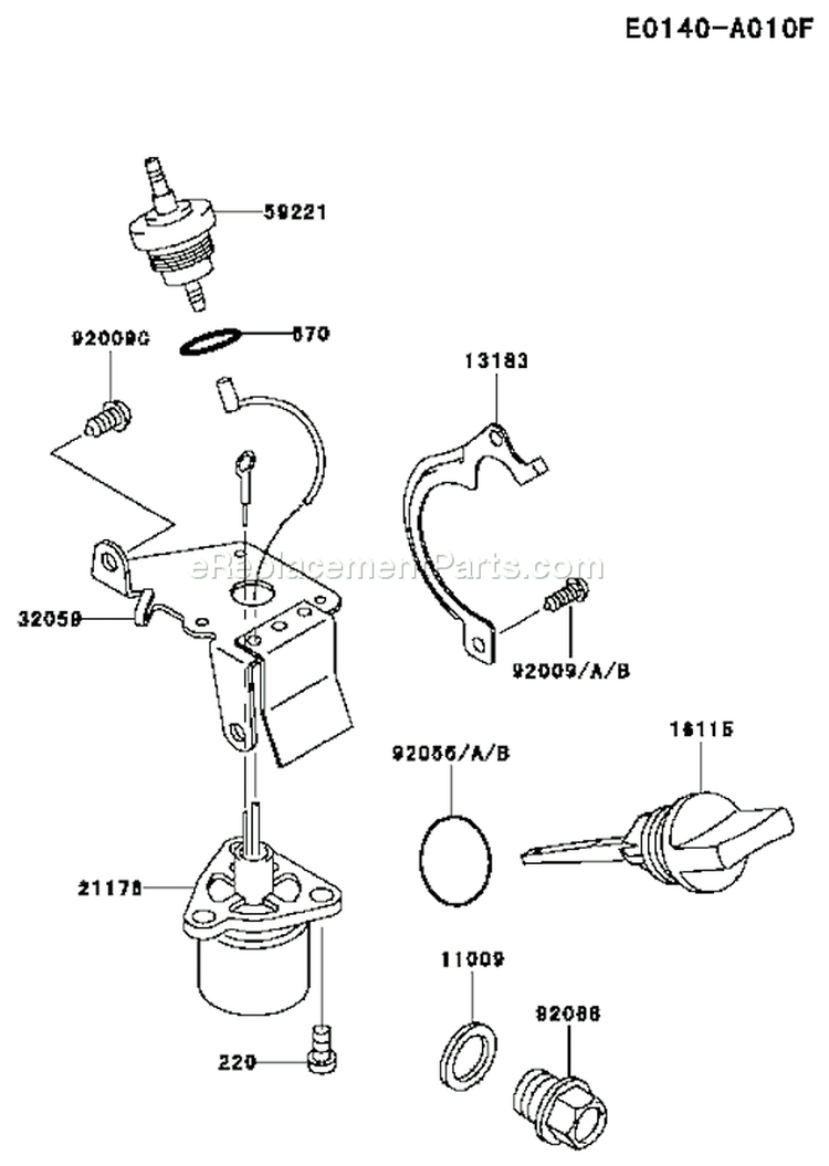 Page L Diagram and Parts List for GEW90A CS01 Kawasaki Generator
