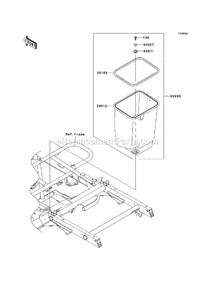 Optional Partsframe Diagram and Parts List for KAF400-BCF 2012 Kawasaki 