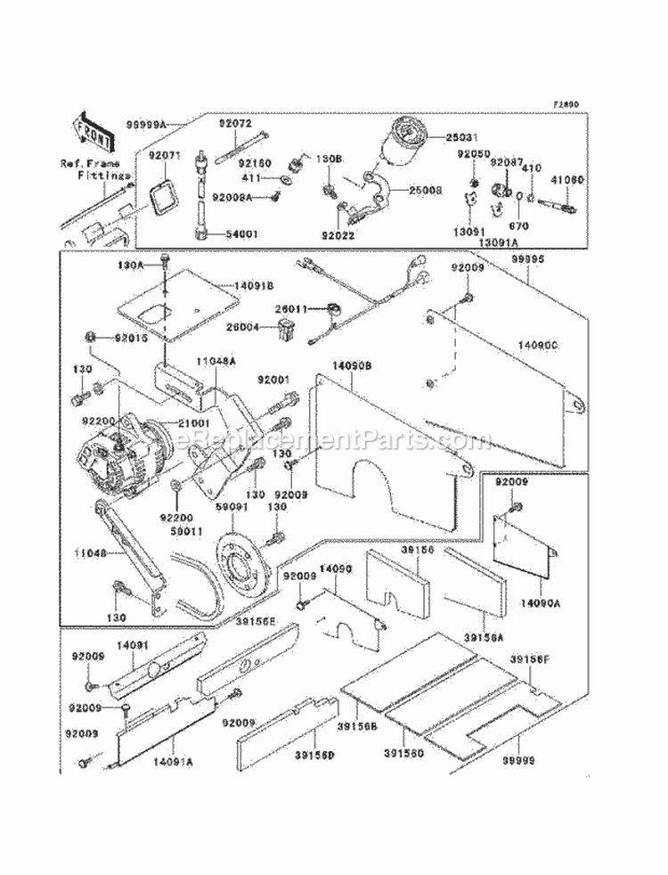 Optional Parts Diagram and Parts List for KAF620-G6F 2006 Kawasaki 
