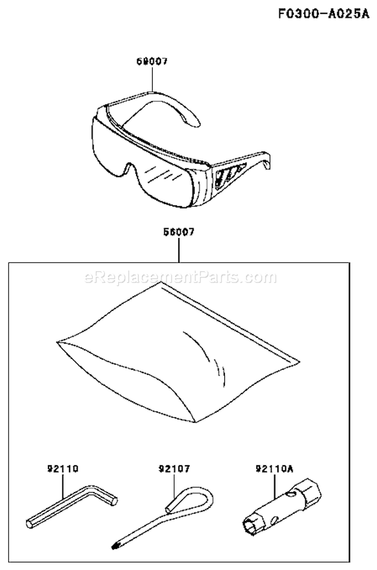 Page Q Diagram and Parts List for KBL26A-BS01 HA026F Kawasaki Trimmer
