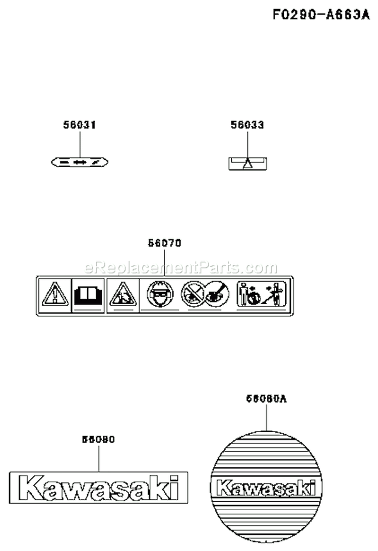 Page I Diagram and Parts List for KBL34A-AS01 HA034F Kawasaki Trimmer