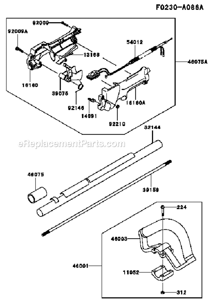 Page I Diagram and Parts List for KCS525A A2 Kawasaki Hedge Trimmer