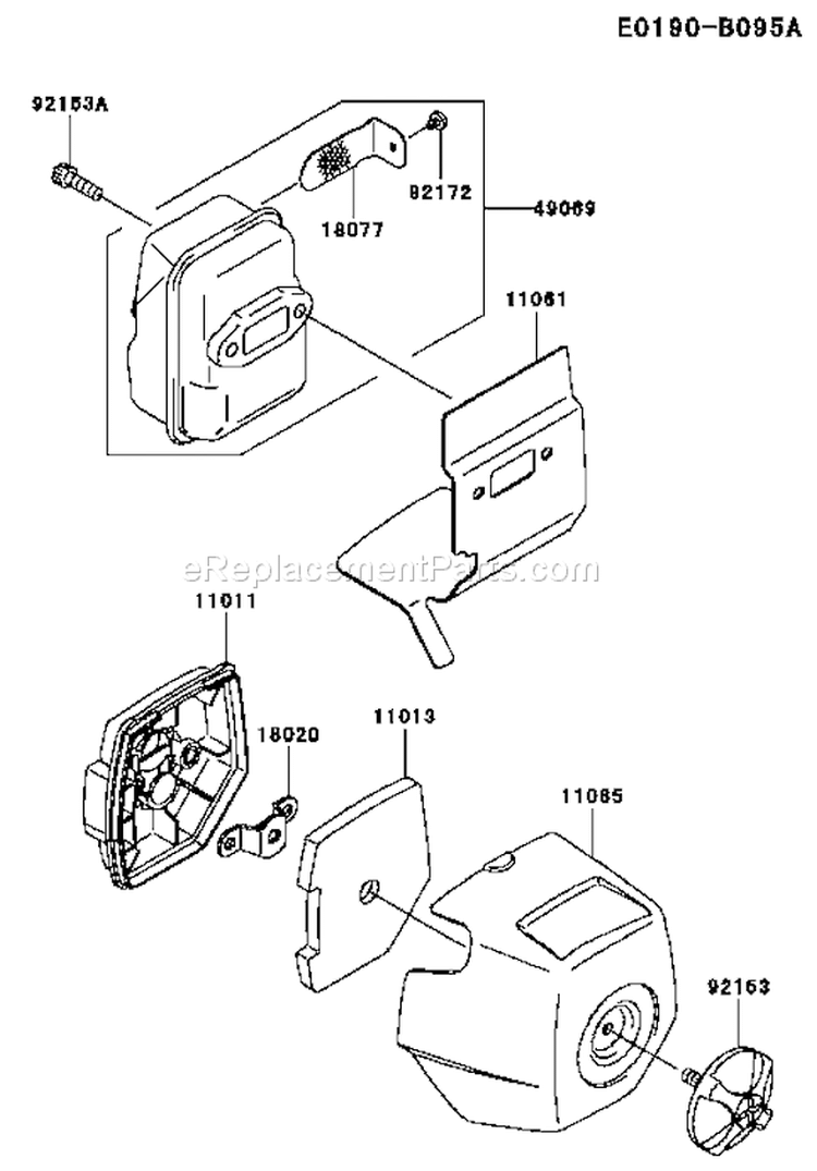 Page A Diagram and Parts List for KTF27A-CS00 A3 Kawasaki Trimmer