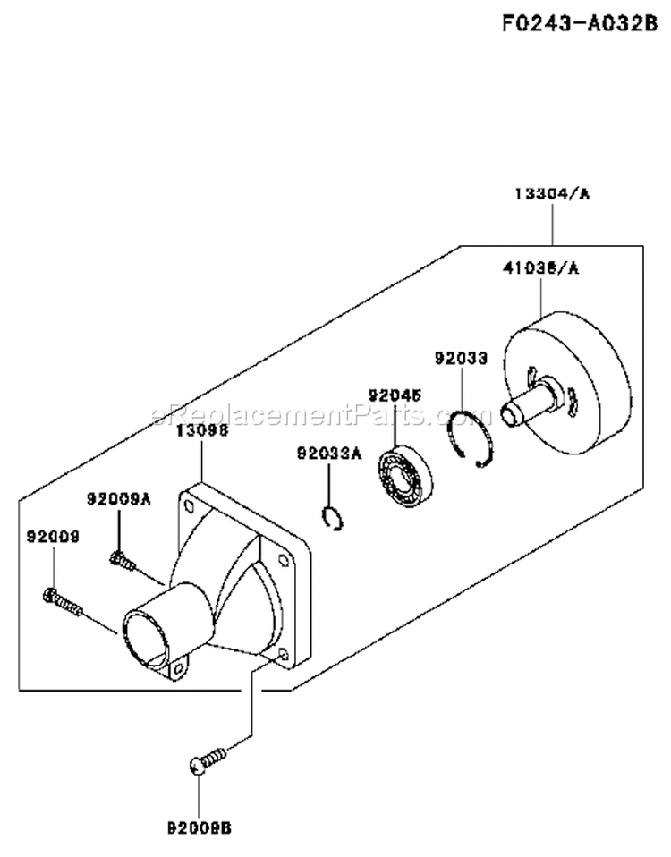 Page H Diagram and Parts List for KTR26AC-BS00 A2 Kawasaki Trimmer