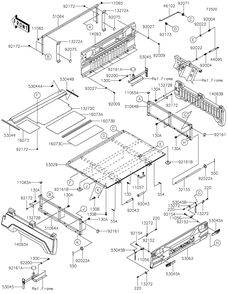 Part Location Diagram of 92004-0733 Kawasaki Stud