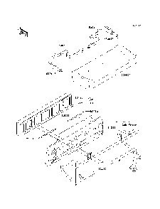 Seat Diagram and Parts List for KAF620PDF 2013 Kawasaki Lawn Tractor Accessories