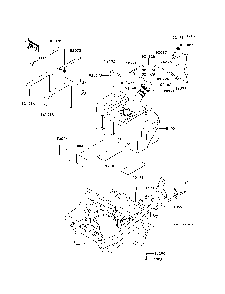 Fuel Tank Diagram and Parts List for KRF750SCSA 2012 Kawasaki Lawn Tractor Accessories