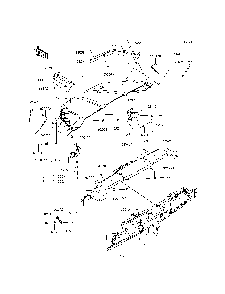 Front Fender Diagram and Parts List for KRT800BFF 2015 Kawasaki Lawn Tractor Accessories