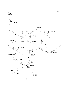 Brake Piping Diagram and Parts List for KAF620MDF 2013 Kawasaki Lawn Tractor Accessories