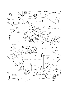 Chassis Electrical Equipment Diagram and Parts List for KAF400A7F 2007 & Prior Kawasaki Lawn Tractor Accessories