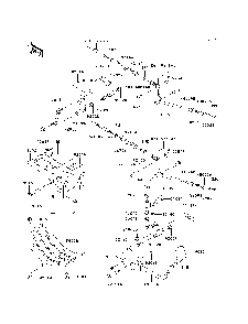 Shift Lever Diagram and Parts List for KAF950D8F 2008 Kawasaki Lawn Tractor Accessories