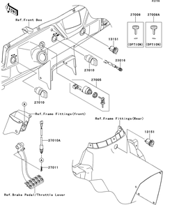 Ignition Switch Diagram and Parts List for KRT750DCF 2012 Kawasaki Lawn Tractor Accessories