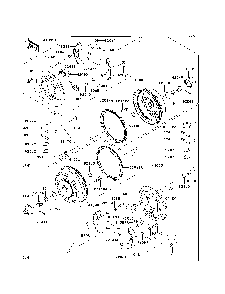 Front Hubs/Brakes Diagram and Parts List for KAF950C7F 2007 & Prior Kawasaki Lawn Tractor Accessories