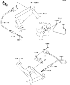 Part Location Diagram of 21130-1071 Kawasaki Cap-Spark Plug