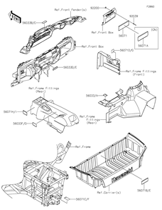 Part Location Diagram of 56033-1000 Kawasaki Label-Manual, Drive Belt