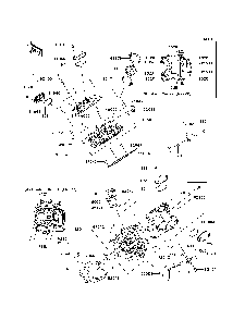 Cylinder Head Diagram and Parts List for KRT800BEF 2014 Kawasaki Lawn Tractor Accessories