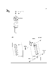 Shock Absorber Diagram and Parts List for KAF400C7F 2007 & Prior Kawasaki Lawn Tractor Accessories