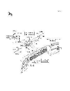 Headlight Diagram and Parts List for KAF620MDF 2013 Kawasaki Lawn Tractor Accessories